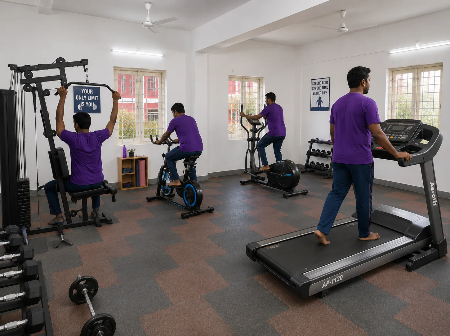 Outdoor and Indoor Gym